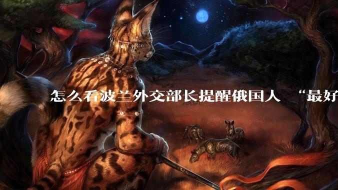 怎么看波兰外交部长提醒俄国人 “最好问问自己，你们还能不能守住海参崴”？